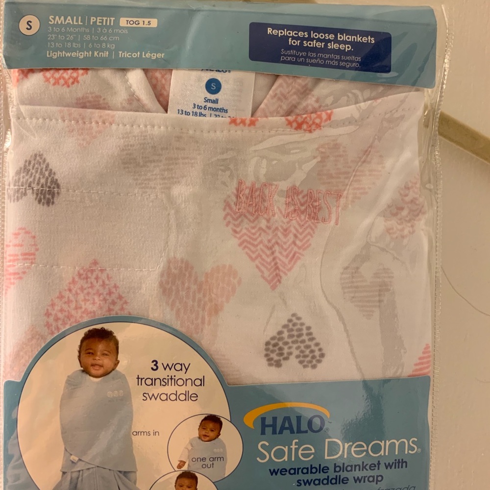 Halo Safe Sleep Wearable Blanket with Swaddle Wrap